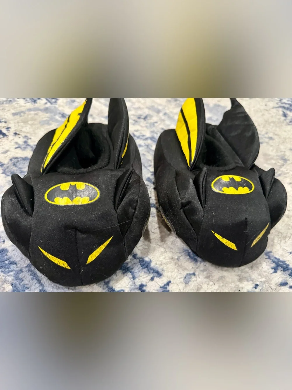 Batman Black and Yellow Kids Footie Booties